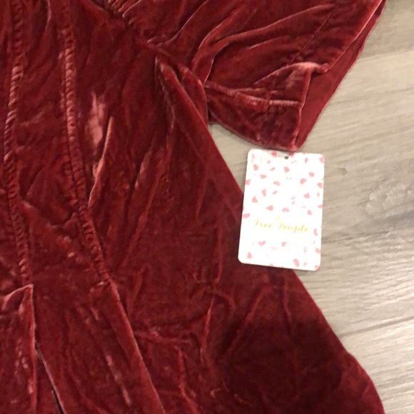 Free people NWT velvet tunic top - Picture 5 of 5